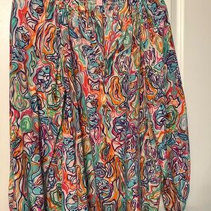 Lilly Pulitzer Colorful Abstract Ella Women's Top